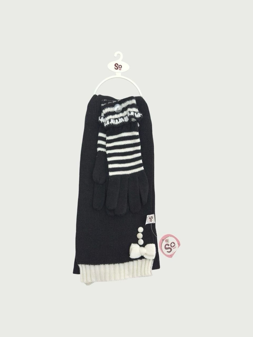 Cute Gloves & Scarf Set